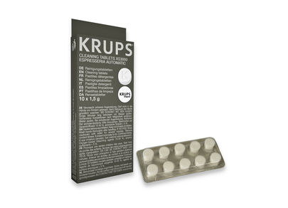 KRUPS Krups XS300010 Full Auto Coffee Machine Cleaning Tablets - Cleans  Water Circuit - Protects Against Overheating - Official Krups Accessory -  Pack of 10 : : Home & Kitchen