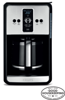 KRUPS 12-Cup Savoy Programmable Black Thermal Coffee Maker