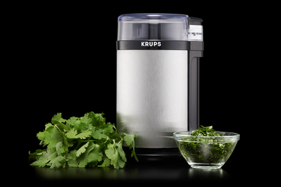 KRUPS GX4100 Gray Electric Spice Herbs and Coffee Grinder with Stainless  Steel Blades and Housing 