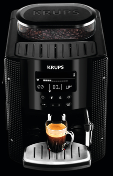 Krups Essential espresso coffee maker EA815070 superautomatic coffee  machine, compact design, grinder, 15 bars, LCD screen, expresso