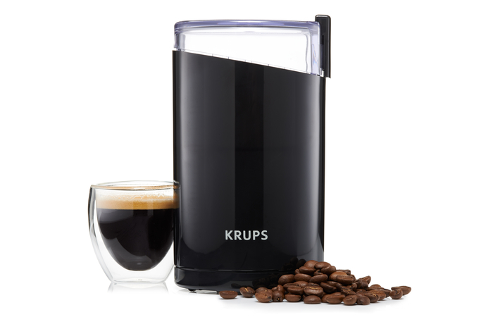 KRUPS New Fast Touch Electric Coffee and Spice Grinder with Stainless Steel  Blades, Black