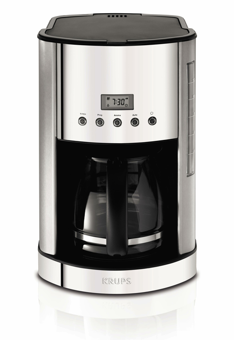KRUPS 12 Cup Programmable Coffee Maker, Stainless SteelKM730D50