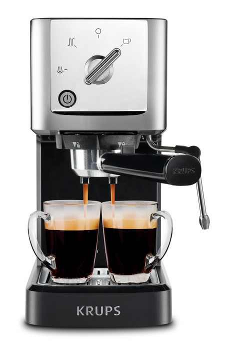Comprar Cafetera espresso manual Krups XP444C con vaporizador de leche ·  Hipercor