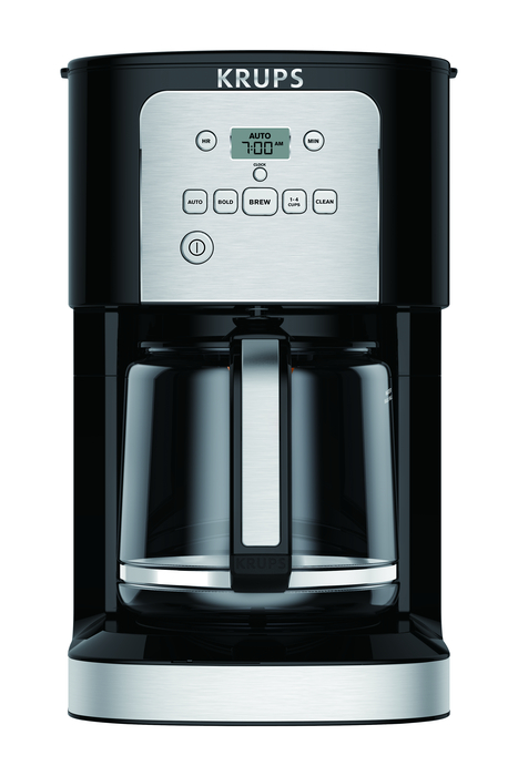  Krups Essential Brew Stainless Steel Drip Coffee Maker 12 cup  99 Watts Digital Control, Coffee Filter, Drip Free, Dishwasher Safe Thermal  Pot Black: Home & Kitchen