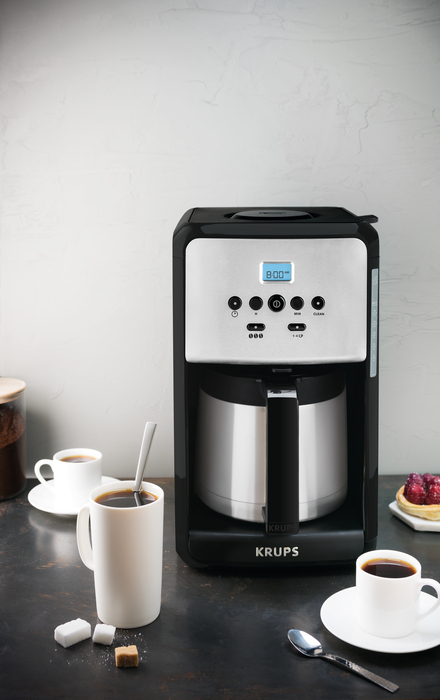 KRUPS 12-Cup Savoy Programmable Stainless Steel Thermal Coffee Maker  ET353050 ET353050