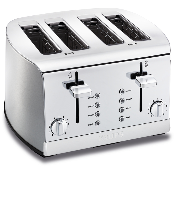 KRUPS 4 Slice Stainless Steel Toaster KH734D50 KH734D50