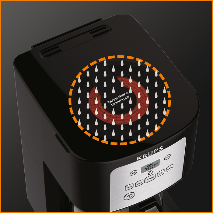 KRUPS ☕️ ESSENTIAL BREWER 12 Cup Programmable Filter Coffee Maker EC771D50  New