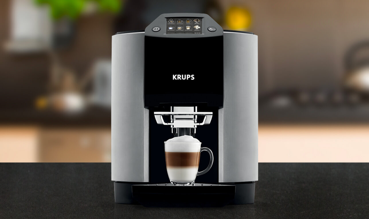 KRUPS XP1500 Coffee Maker and Espresso Machine Combination, Black
